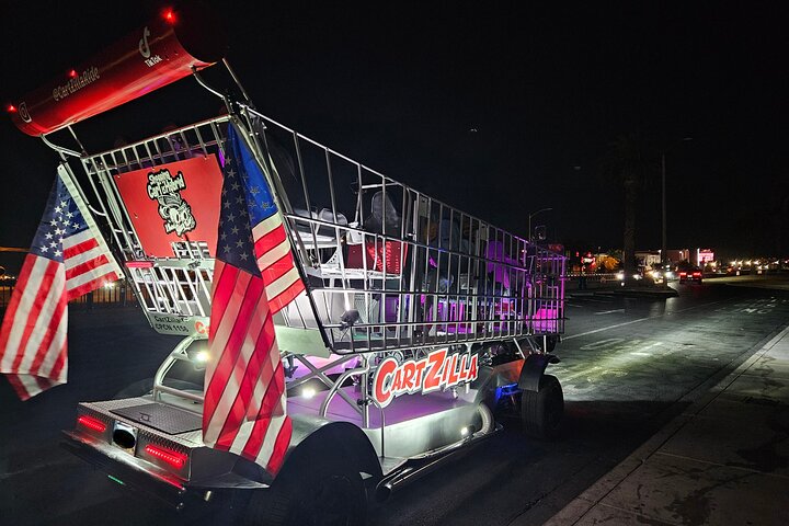 Shopping Cart Tour of Las Vegas: Epic Strip Limo Ride!